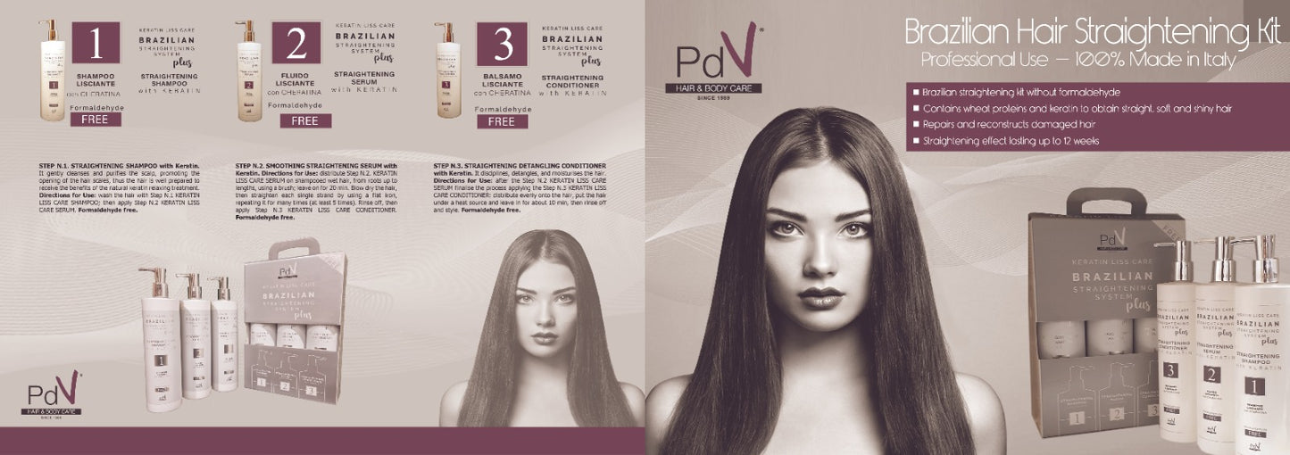 Keratine Liss Care Brazilian Straightening System Plus