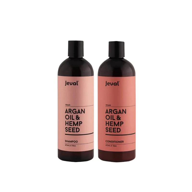 Jeval Infusions - Argan Oil & Hemp Seed Shampoo & Conditioner Duo Pack - 473ml