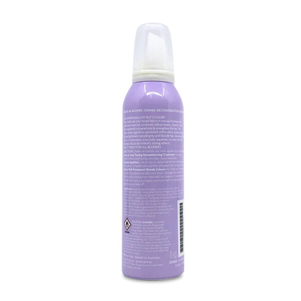 Jeval Icy Treat - Leave-in Blonde Toning Reconstructor Mousse 200ml