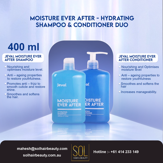 Jeval Moisture Ever After - Hydrating Shampoo & Conditioner Duo 400ml