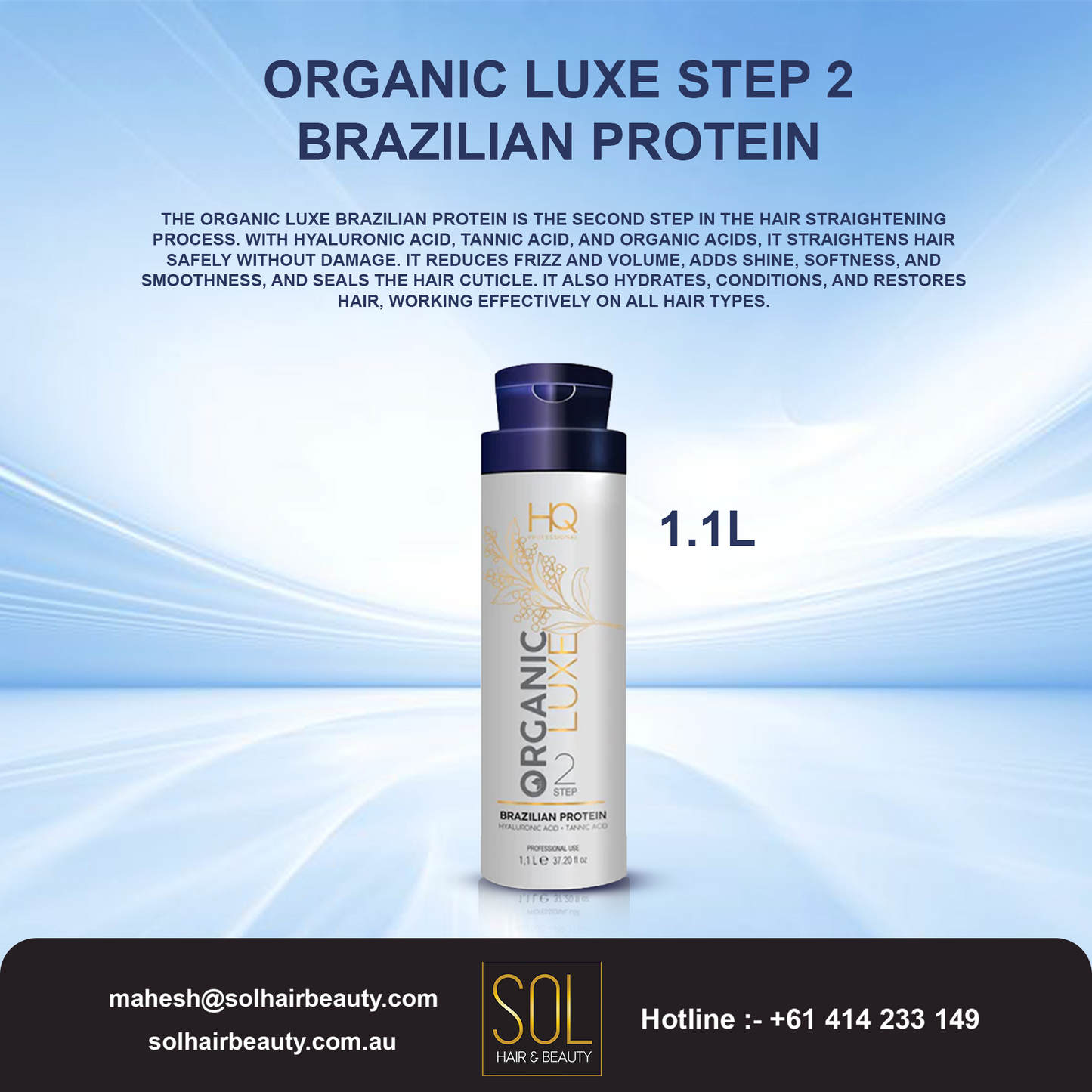 Organic Luxe Step 2 – Brazilian Protein