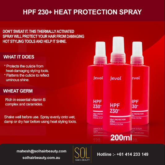 Jeval HPF 230+ - Heat Protection Spray 200ml