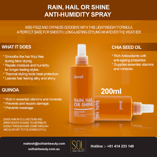Jeval Rain, Hail or Shine - Anti Humidity Spray 200ml