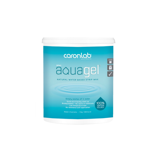 Caronlab Aquagel Water Soluble Strip Wax Microwaveable 1.1kg