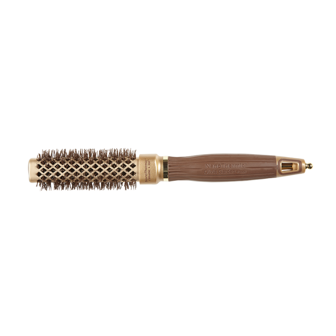 Olivia Garden Brushes-Ceramic+Iron Nano Thermic (Gold) Square – 20mm