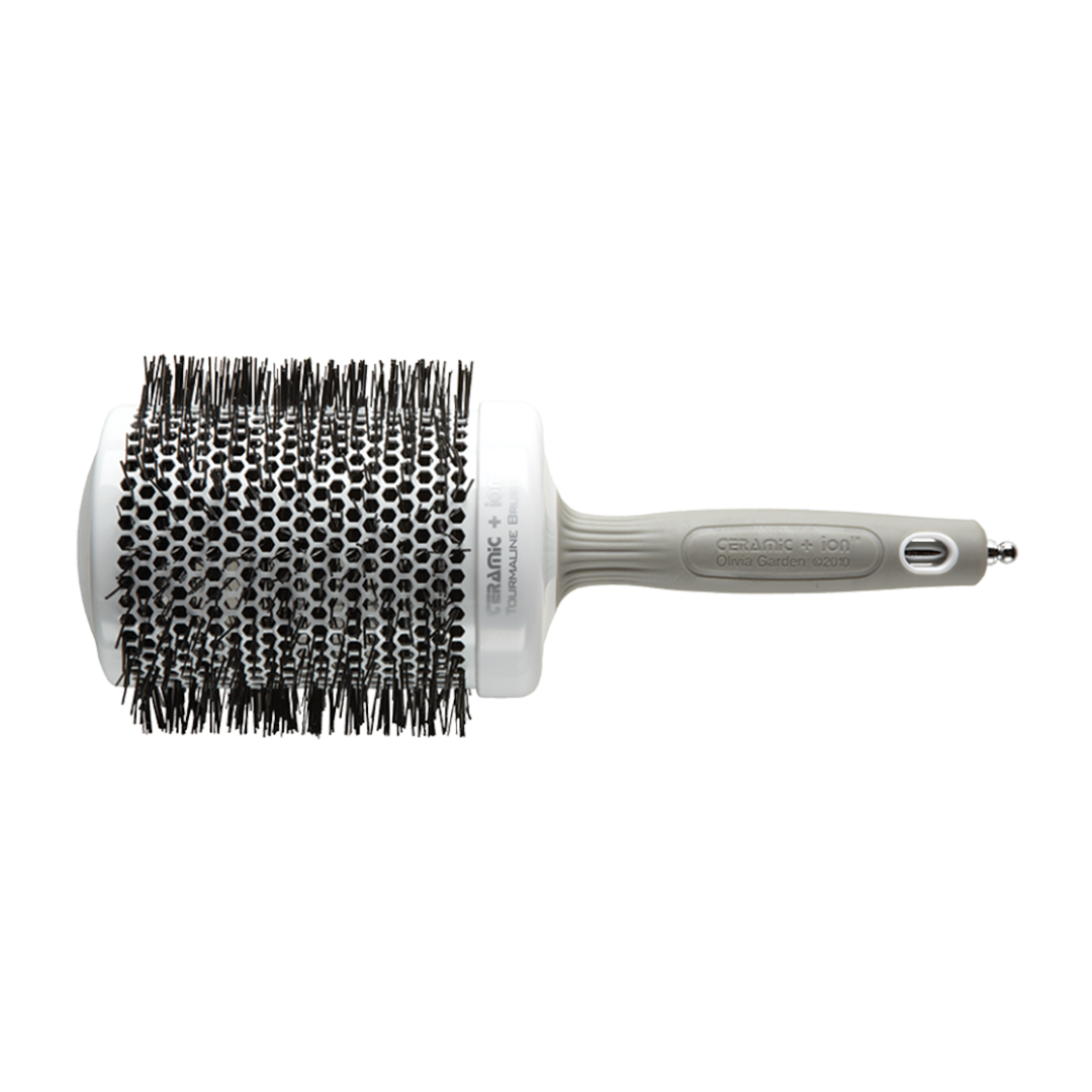 Olivia Garden Brushes-White Ceramic+Iron Range – 80mm