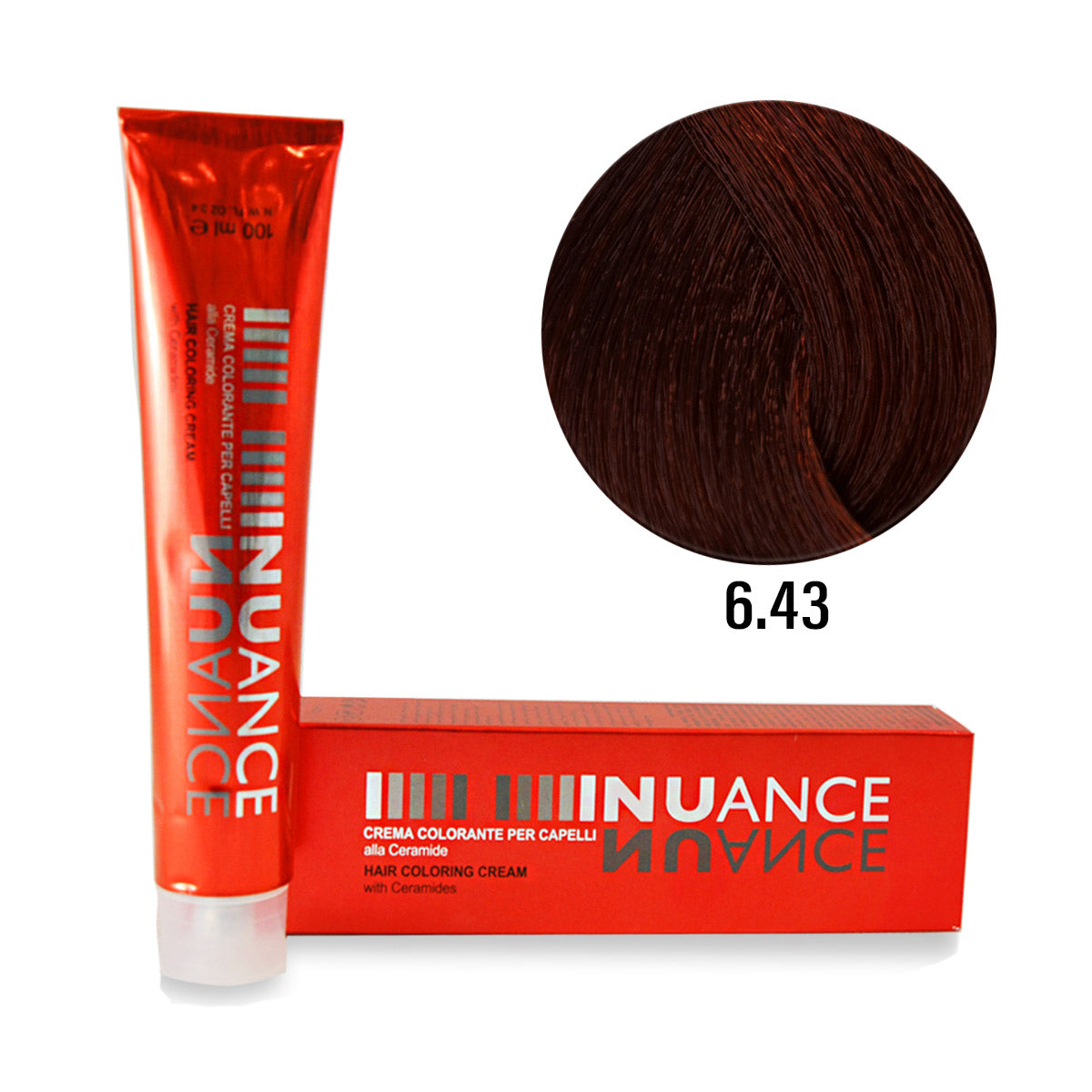 NUANCE HAIR COLOR CREAM - COPPER-GOLDEN COLOURS Tube 100 ml