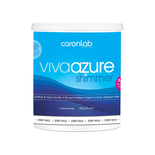 Viva Azure Shimmer Strip Wax Microwaveable 800ml